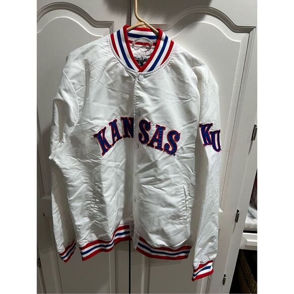 Charlie Hustle Kansas Circus Font Varsity Jacket size Large see description